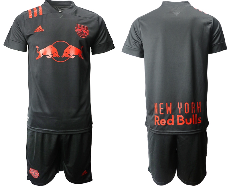Men 2020-2021 club Red Bulls away black Soccer Jerseys->seattle sounders jersey->Soccer Club Jersey